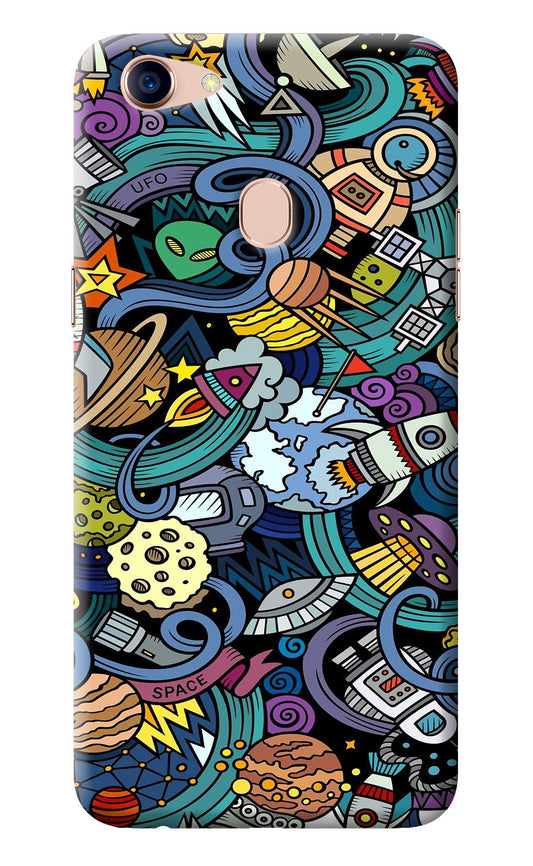 Space Abstract Oppo F5 Back Cover