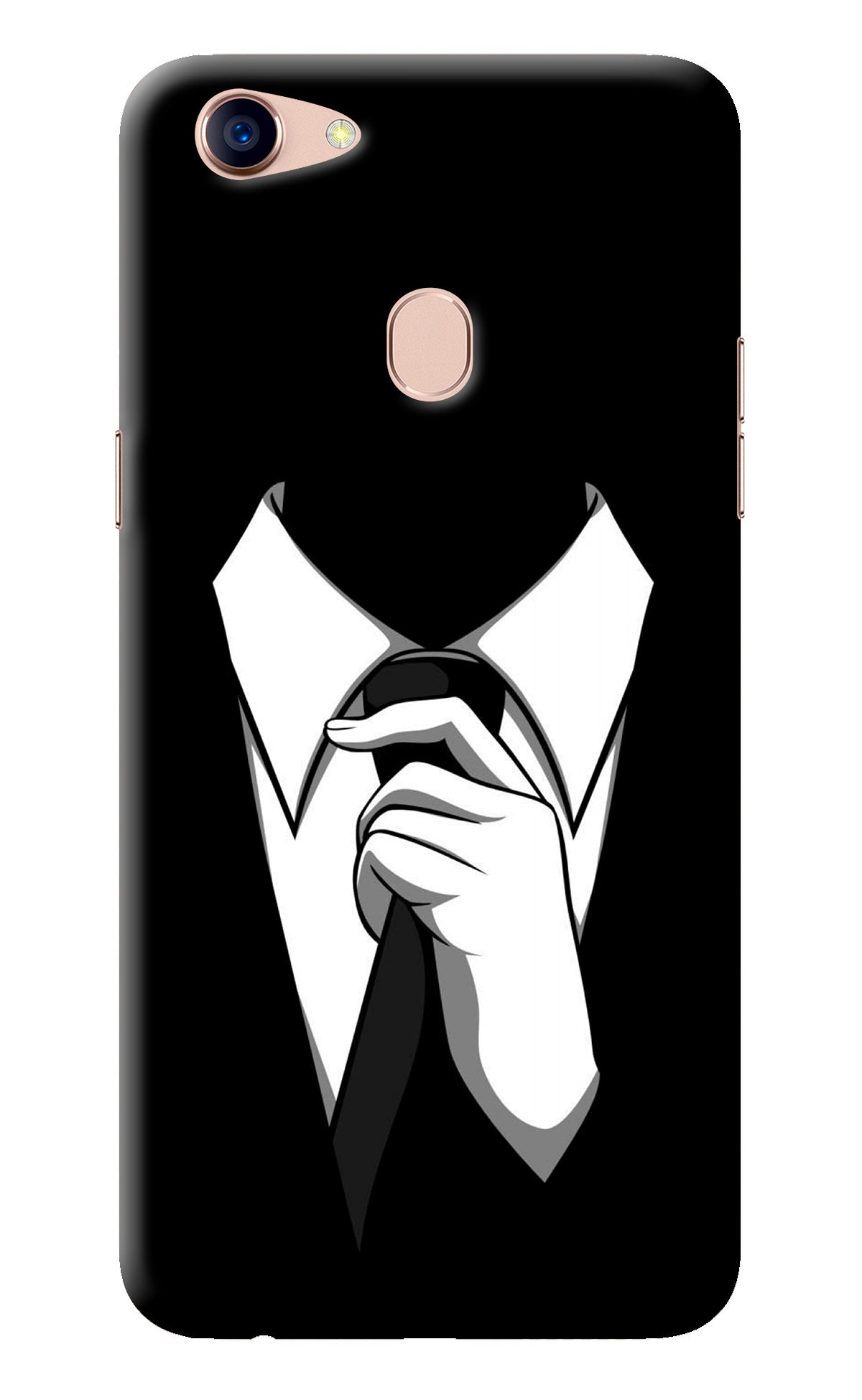 Black Tie Oppo F5 Back Cover