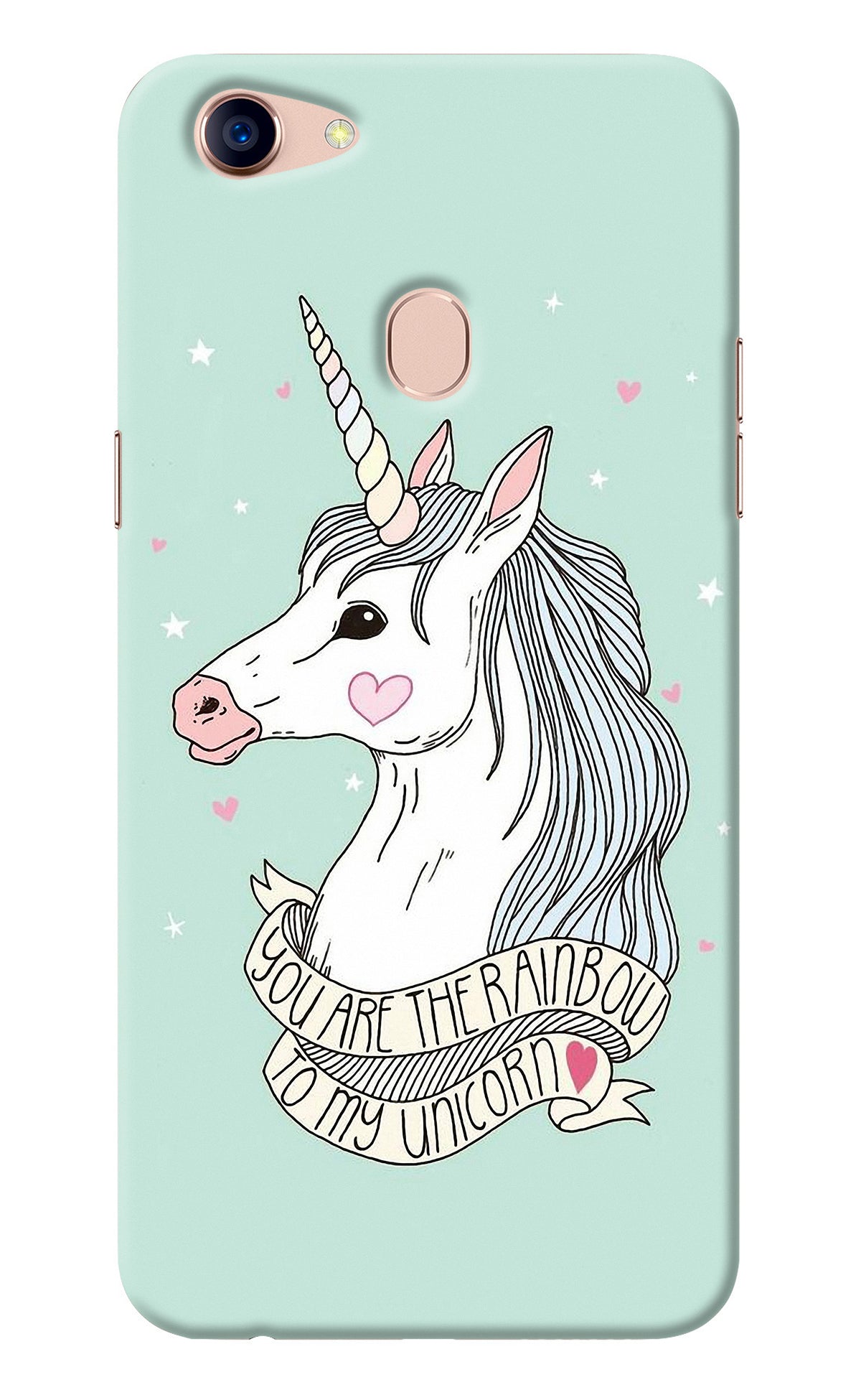 Unicorn Wallpaper Oppo F5 Back Cover