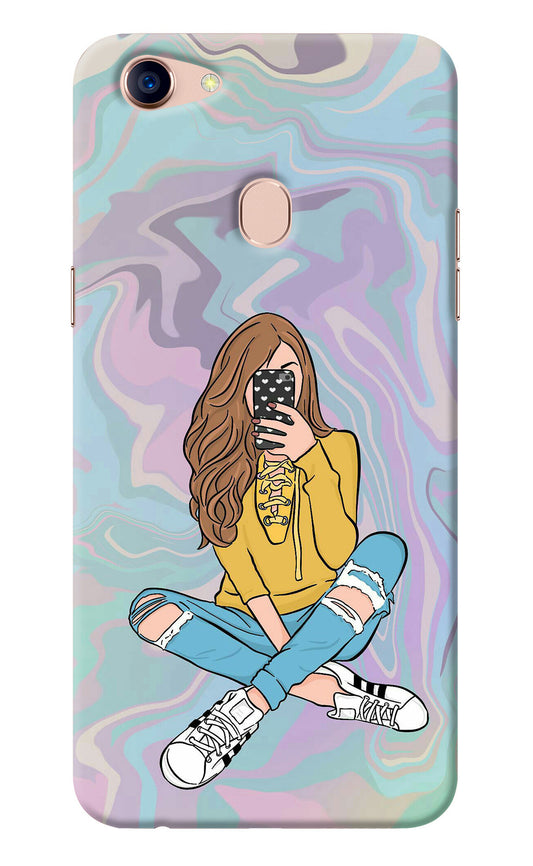 Selfie Girl Oppo F5 Back Cover