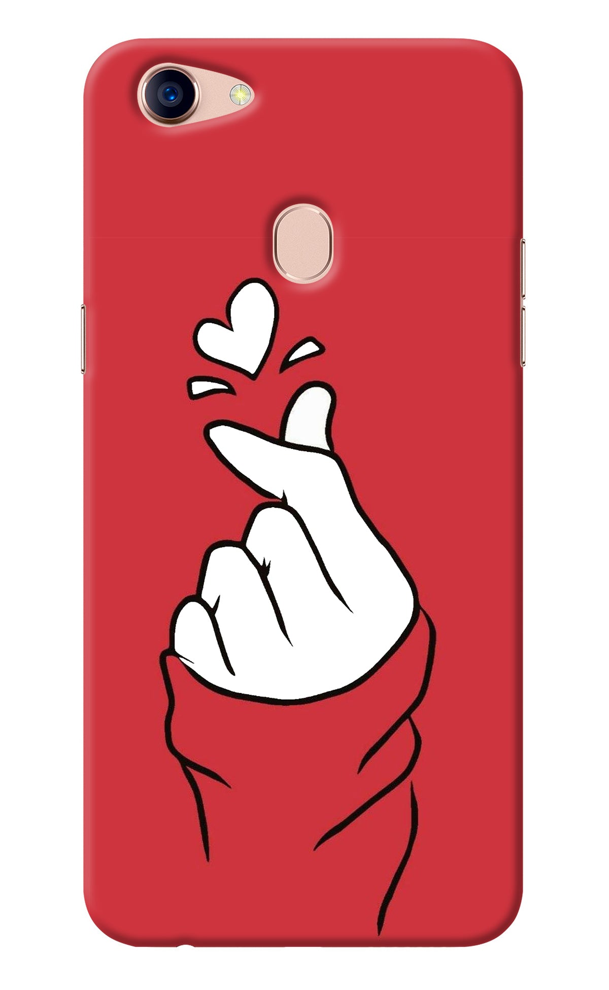 Korean Love Sign Oppo F5 Back Cover