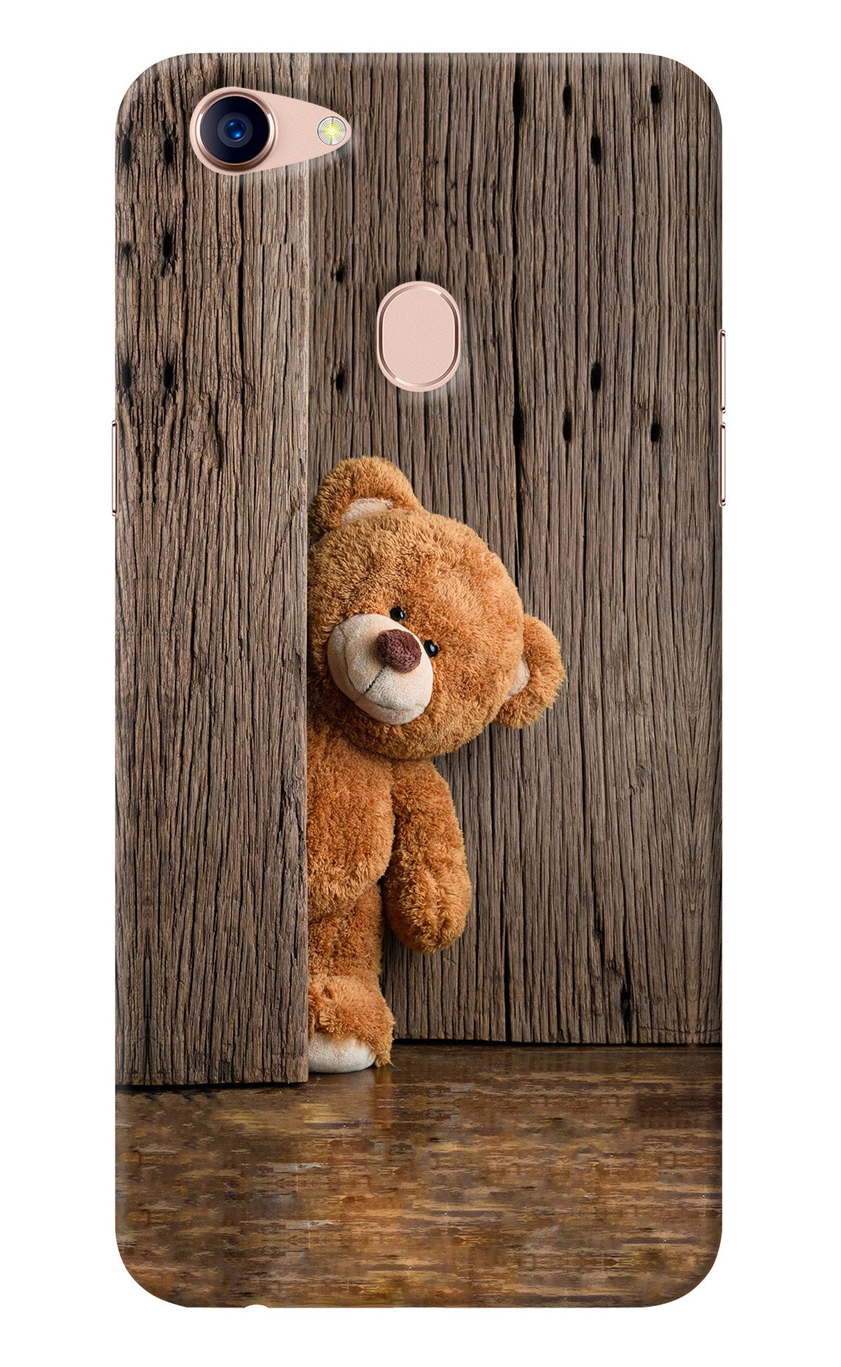 Teddy Wooden Oppo F5 Back Cover
