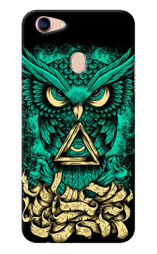 Green Owl Oppo F5 Back Cover