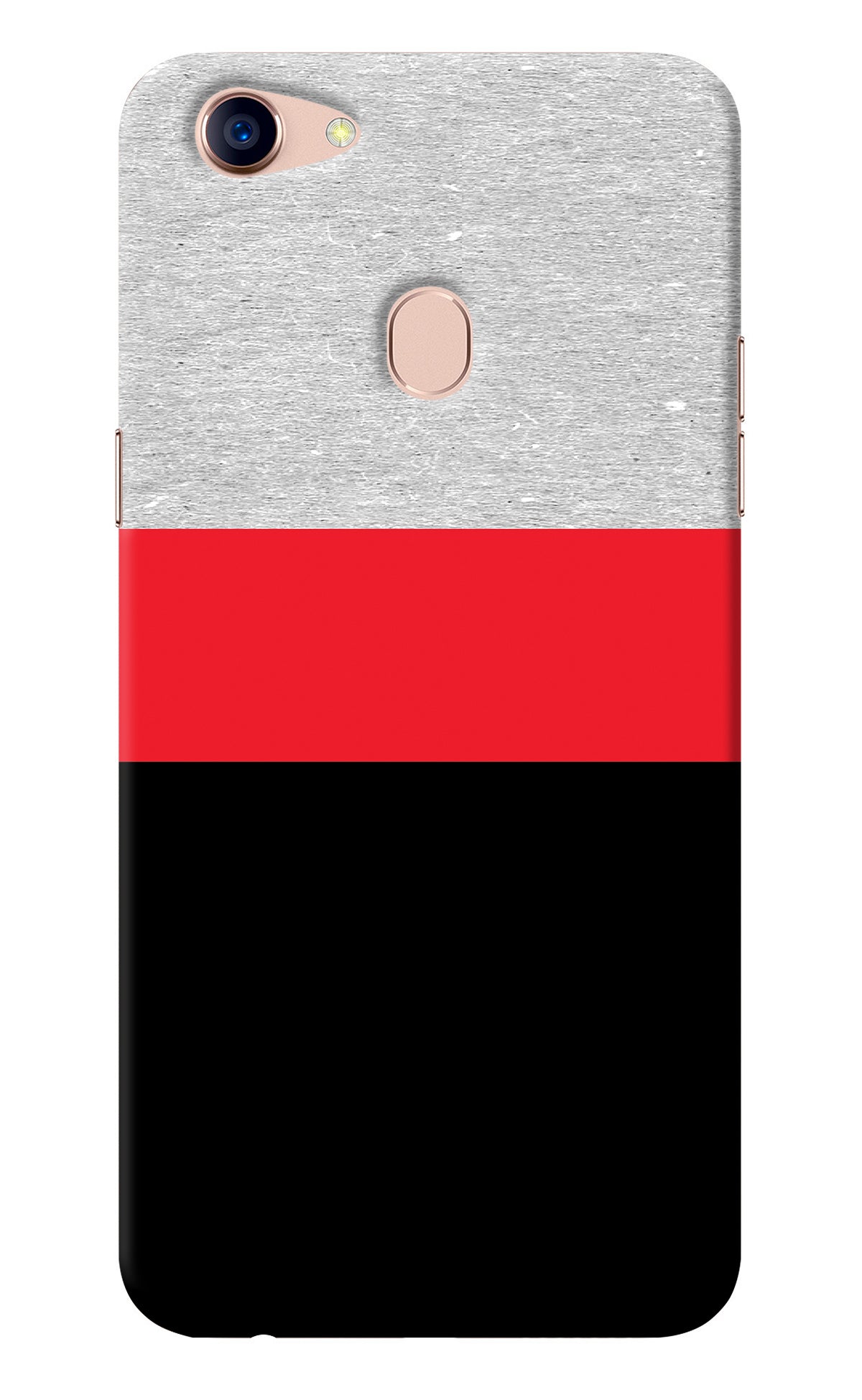 Tri Color Pattern Oppo F5 Back Cover