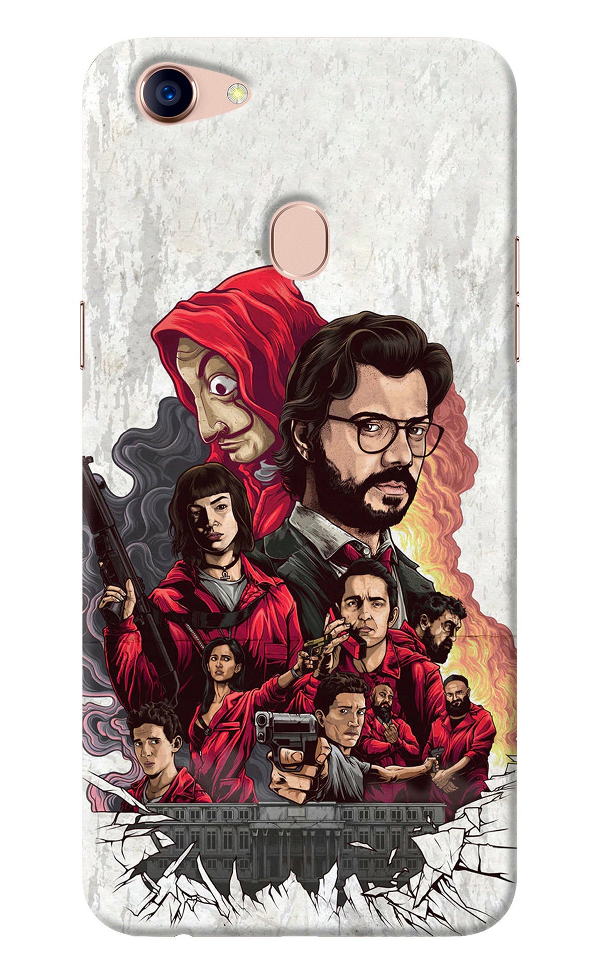 Money Heist Artwork Oppo F5 Back Cover