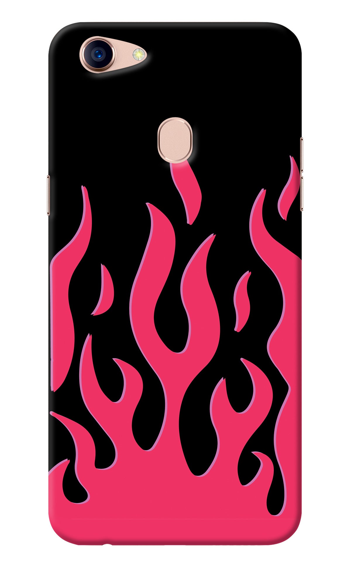 Fire Flames Oppo F5 Back Cover