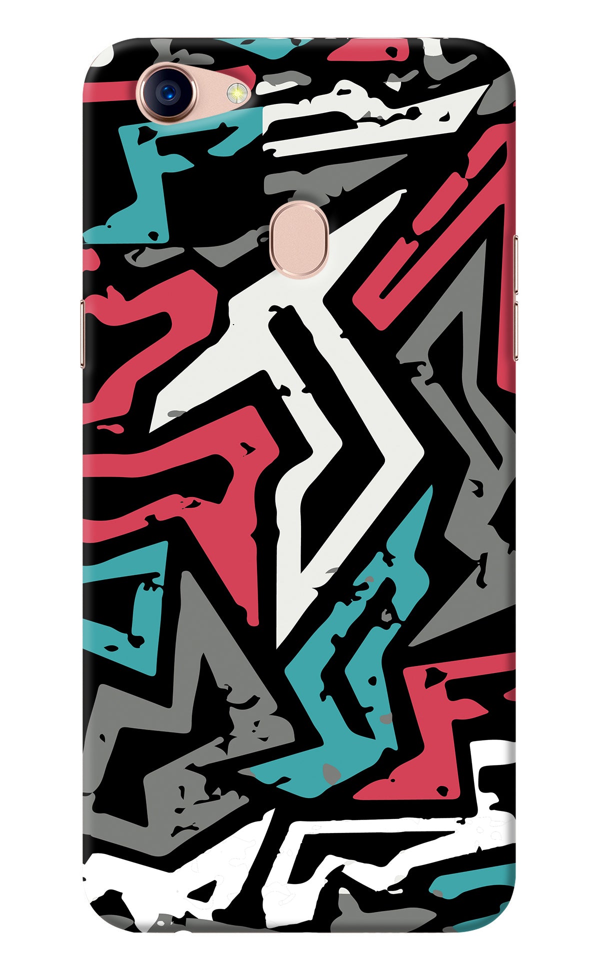 Geometric Graffiti Oppo F5 Back Cover