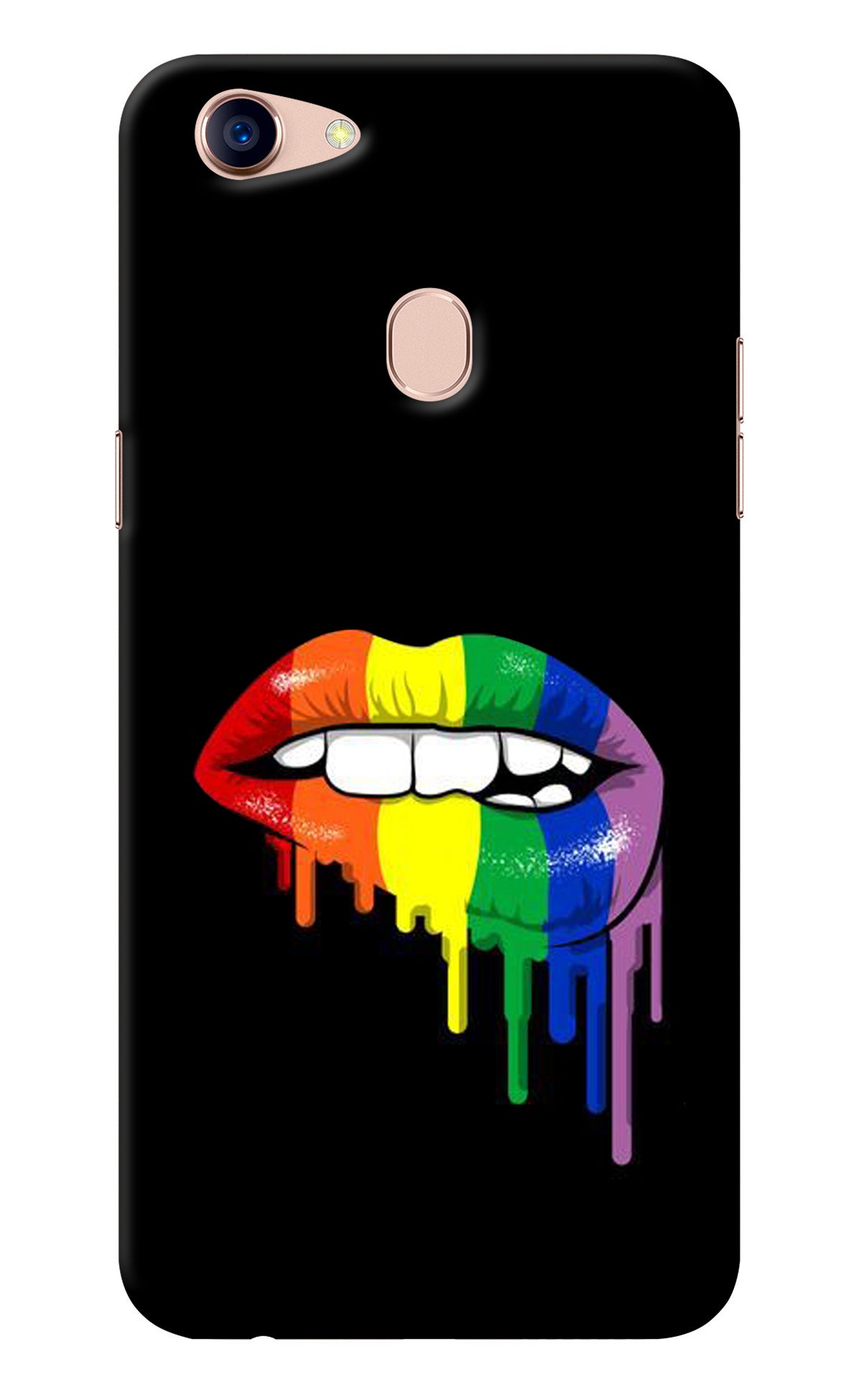 Lips Biting Oppo F5 Back Cover