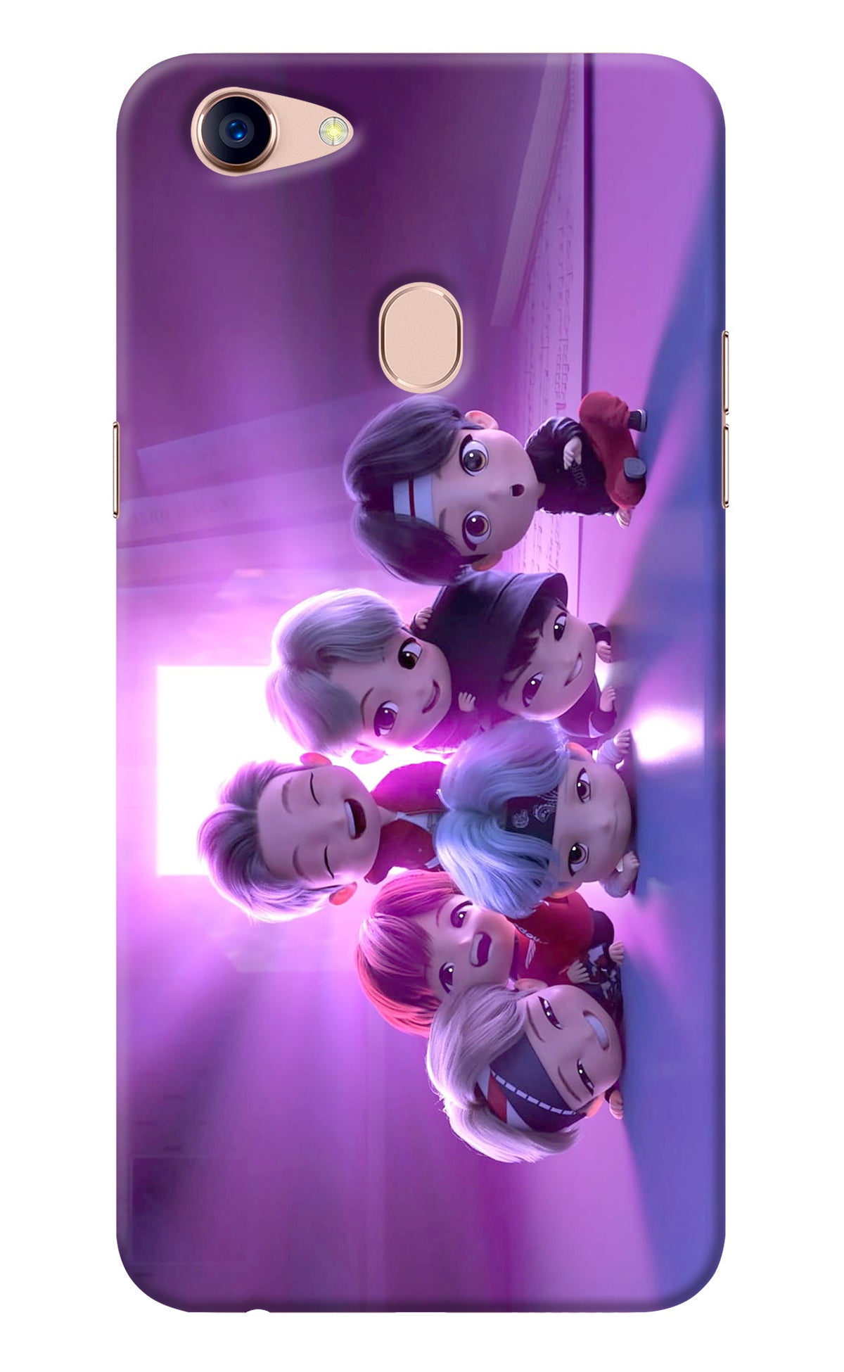 BTS Chibi Oppo F5 Back Cover