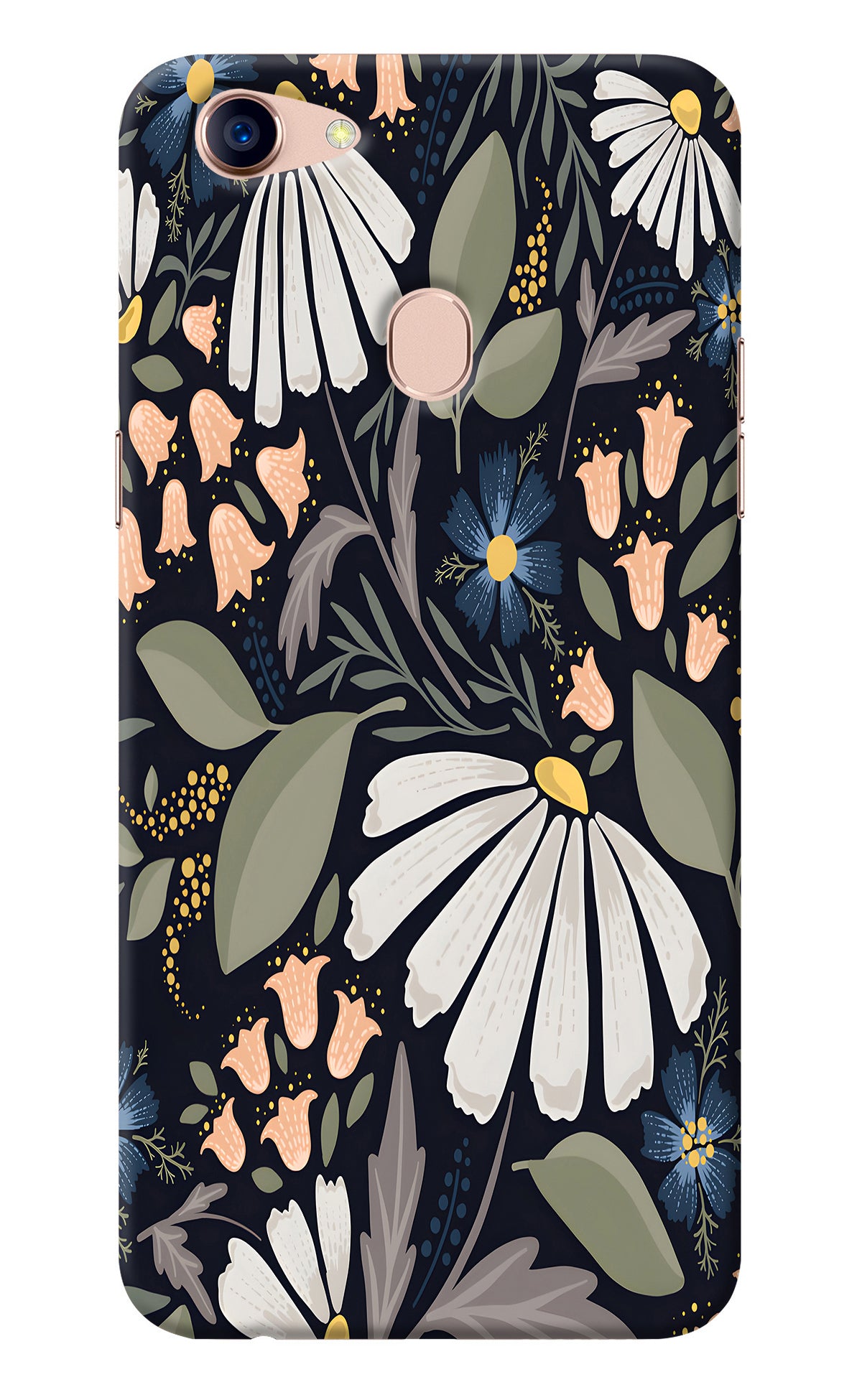 Flowers Art Oppo F5 Back Cover