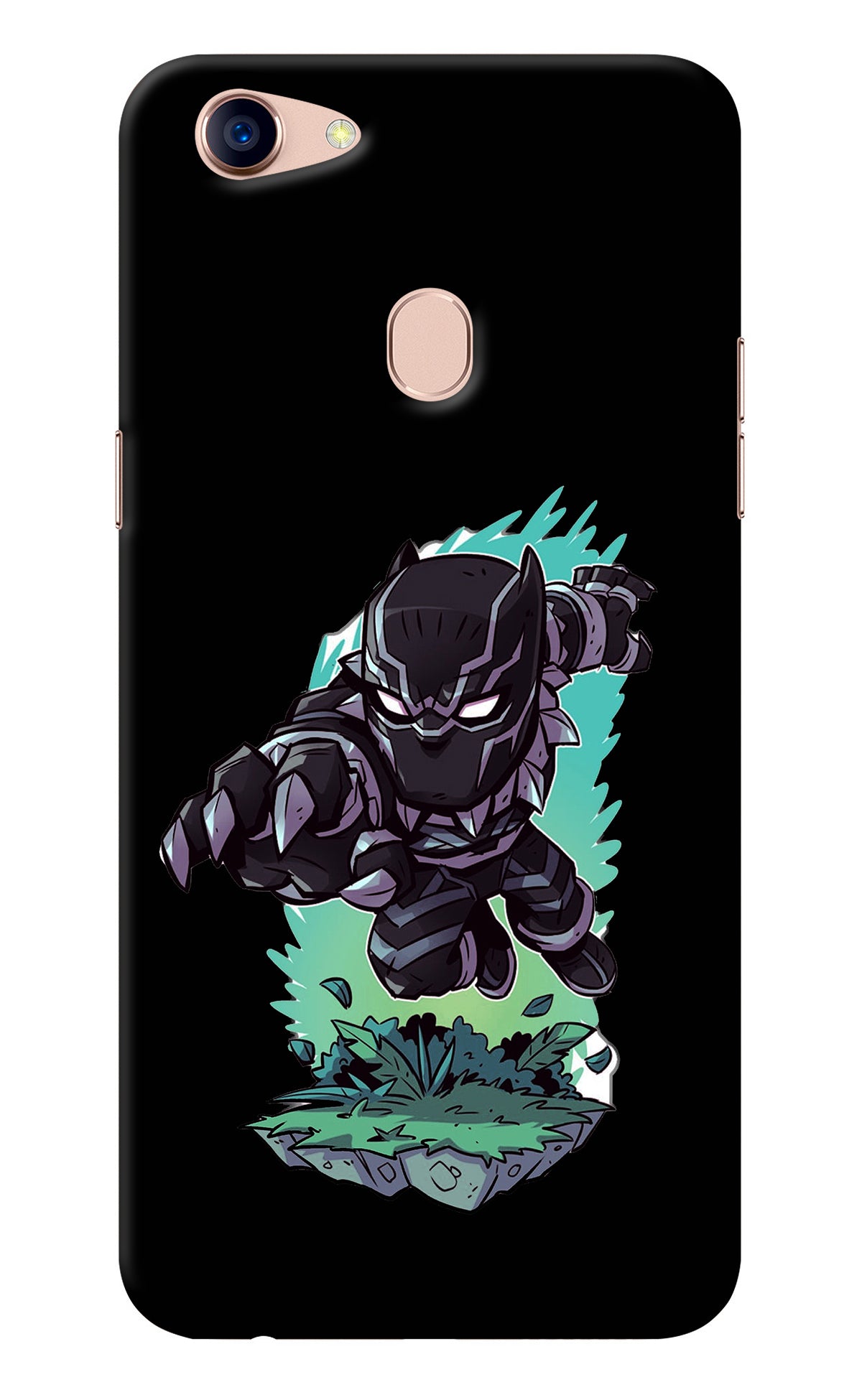 Black Panther Oppo F5 Back Cover