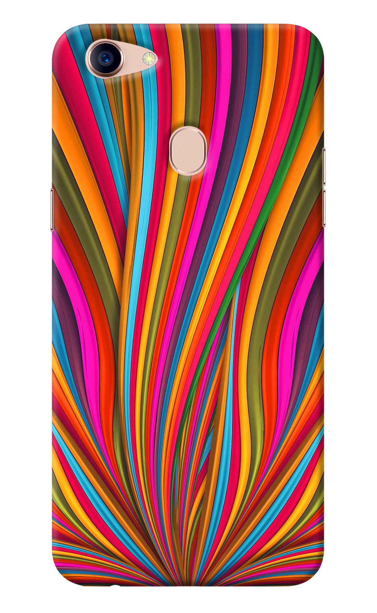 Trippy Wavy Oppo F5 Back Cover