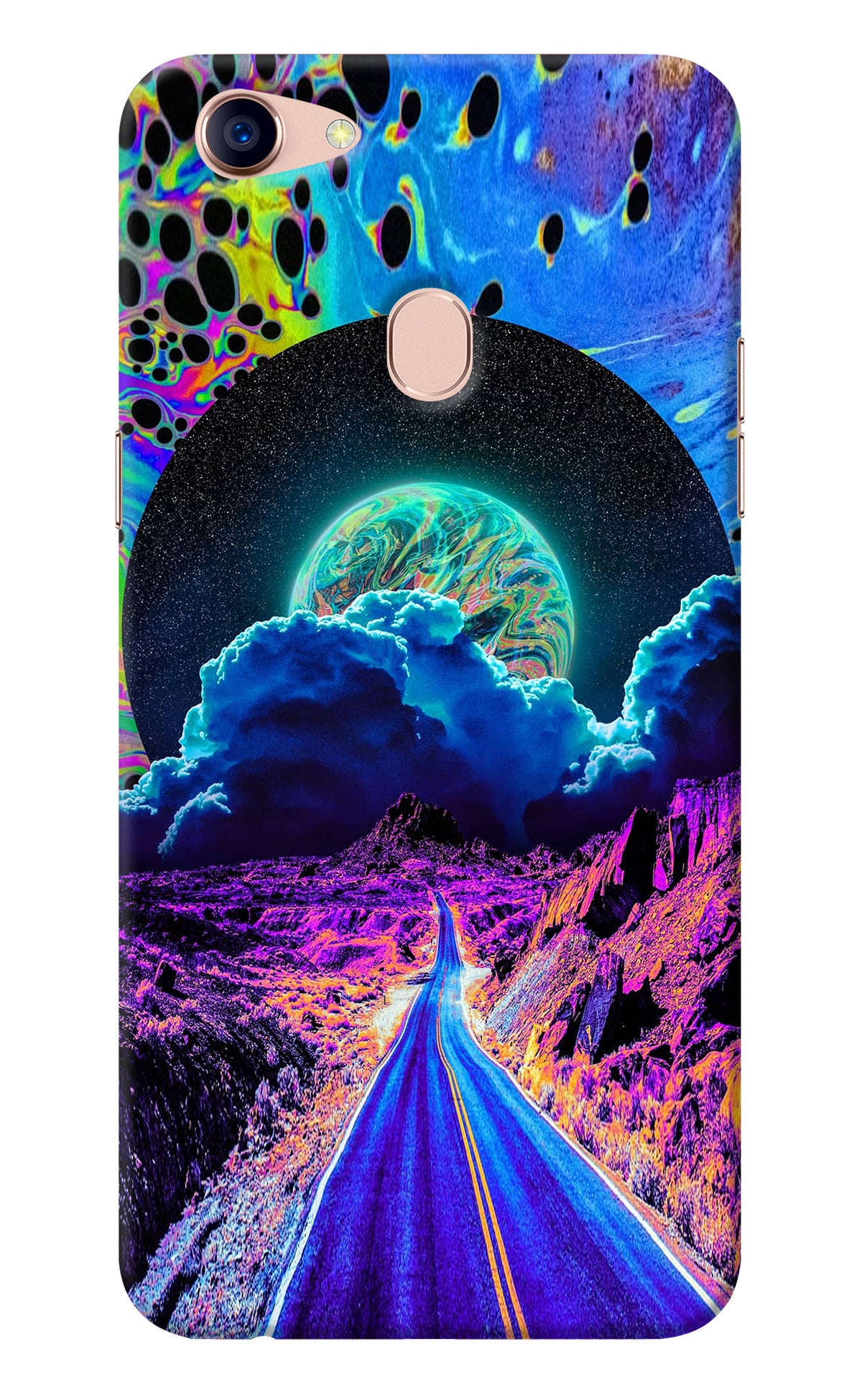 Psychedelic Painting Oppo F5 Back Cover