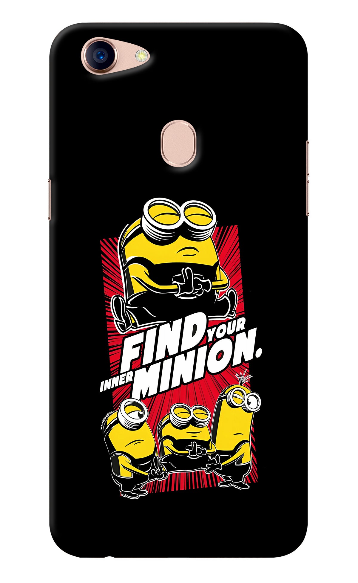 Find your inner Minion Oppo F5 Back Cover