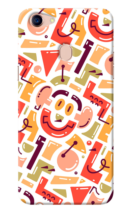 Doodle Pattern Oppo F5 Back Cover