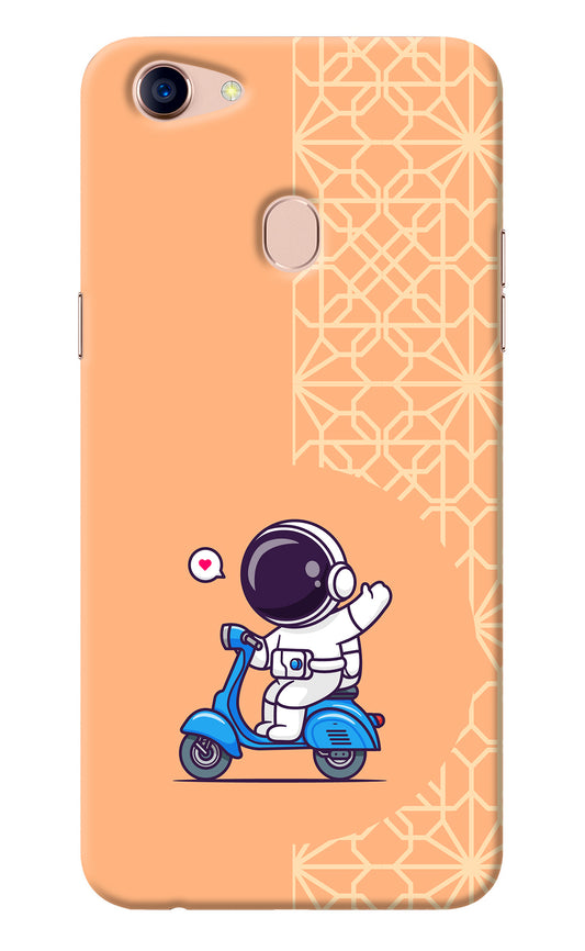 Cute Astronaut Riding Oppo F5 Back Cover
