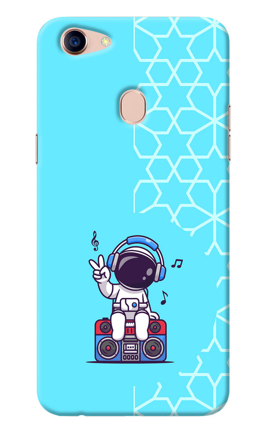 Cute Astronaut Chilling Oppo F5 Back Cover