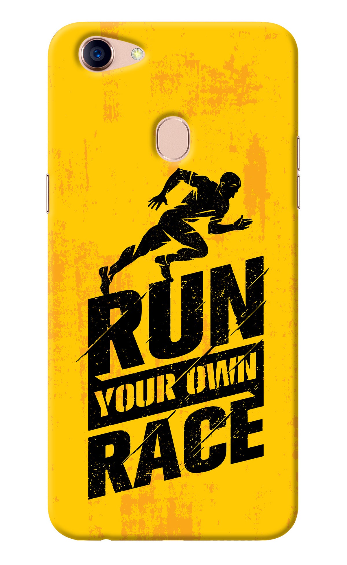 Run Your Own Race Oppo F5 Back Cover