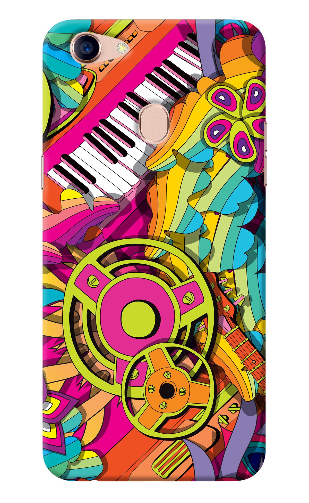 Music Doodle Oppo F5 Back Cover