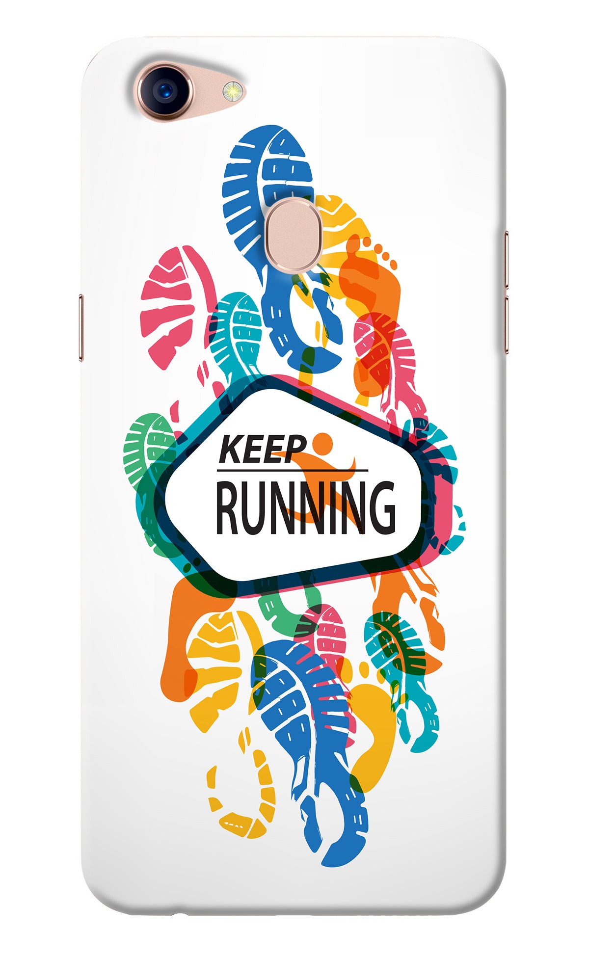 Keep Running Oppo F5 Back Cover
