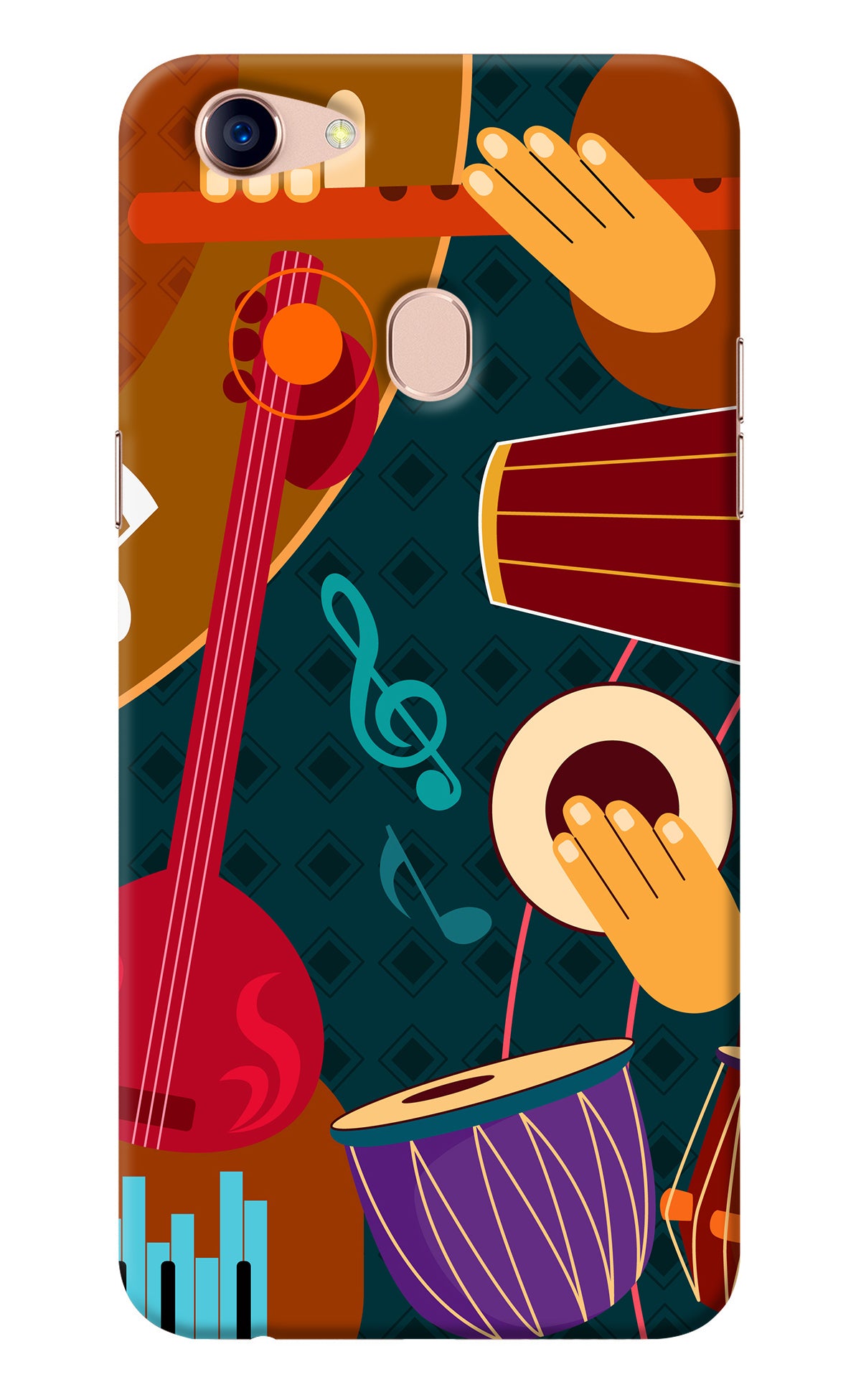 Music Instrument Oppo F5 Back Cover