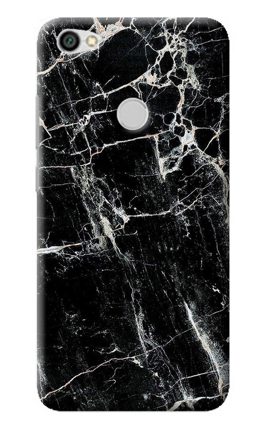 Black Marble Texture Redmi Y1 Back Cover