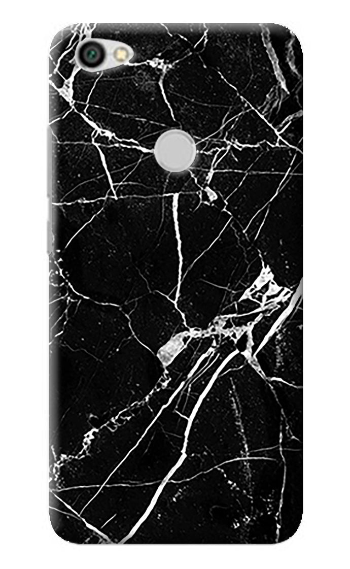 Black Marble Pattern Redmi Y1 Back Cover