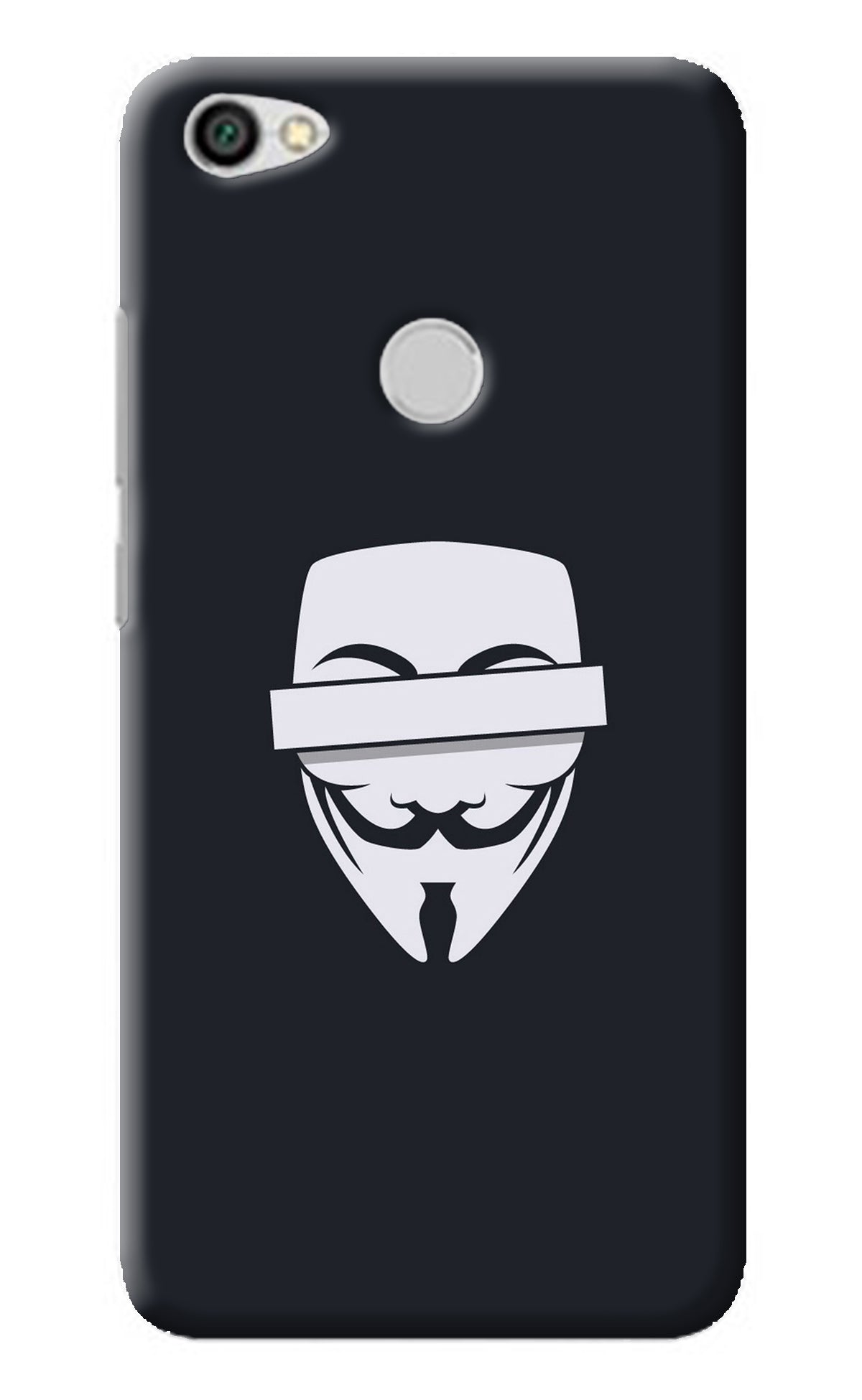 Anonymous Face Redmi Y1 Back Cover