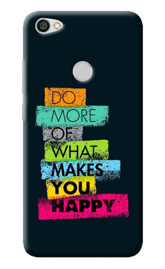 Do More Of What Makes You Happy Redmi Y1 Back Cover