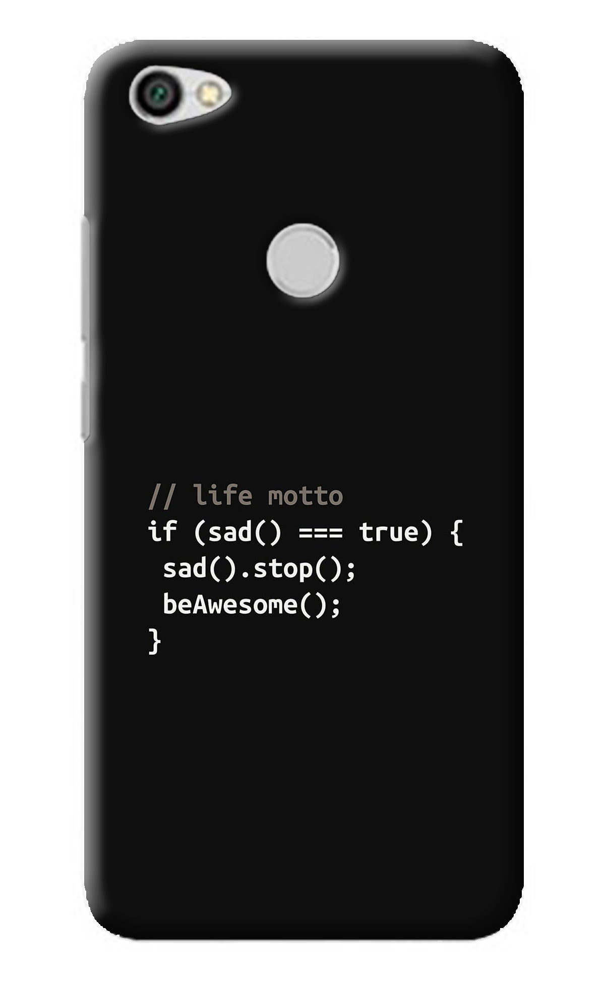 Life Motto Code Redmi Y1 Back Cover