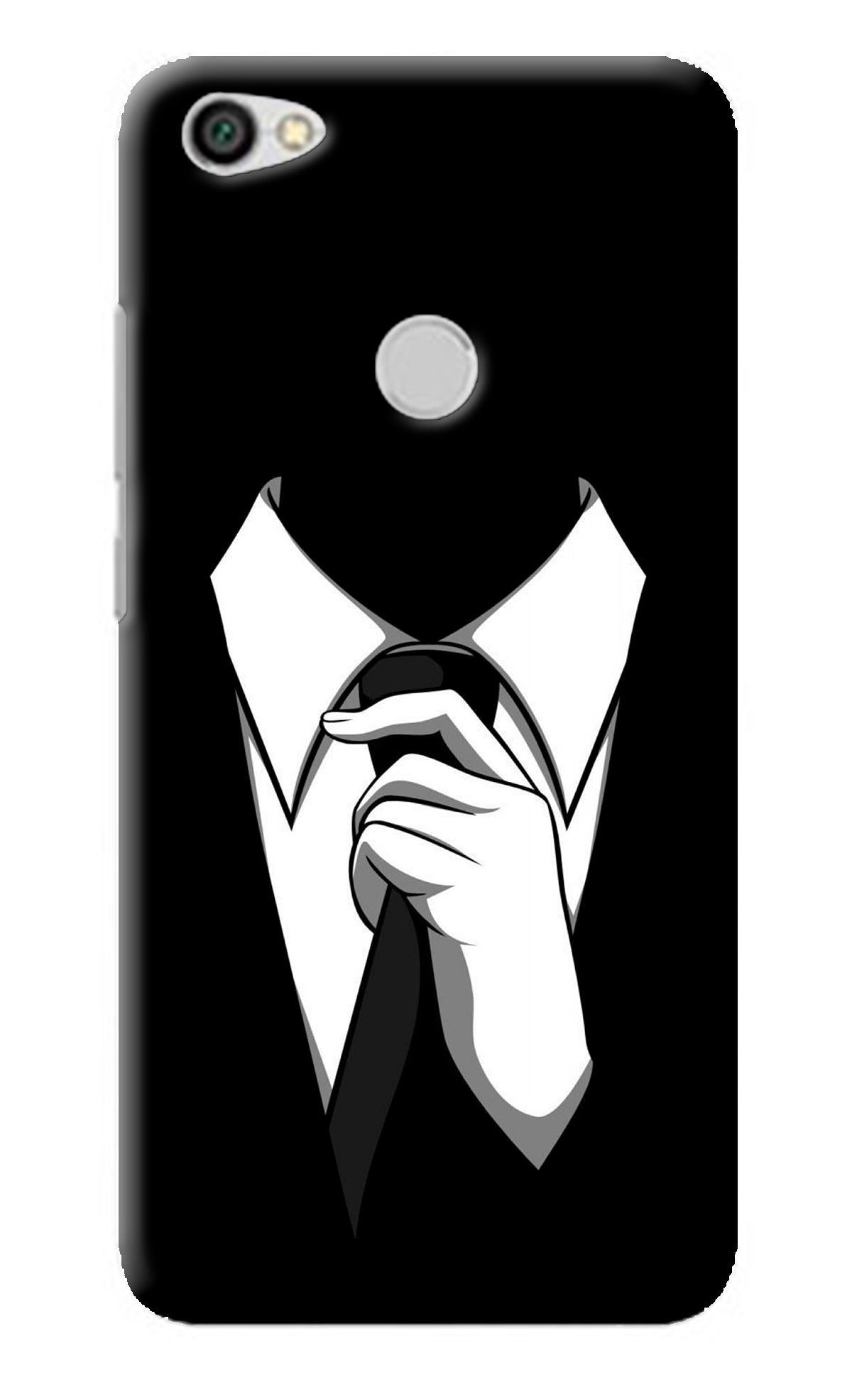 Black Tie Redmi Y1 Back Cover