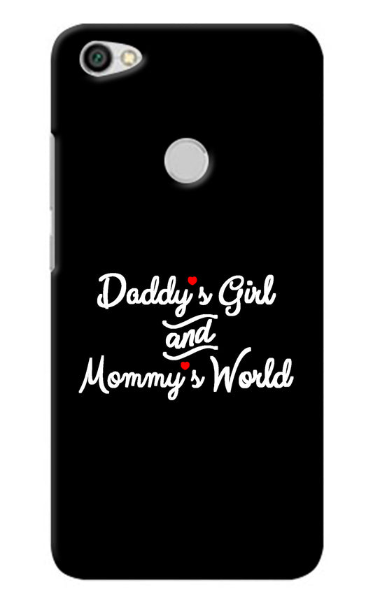 Daddy's Girl and Mommy's World Redmi Y1 Back Cover
