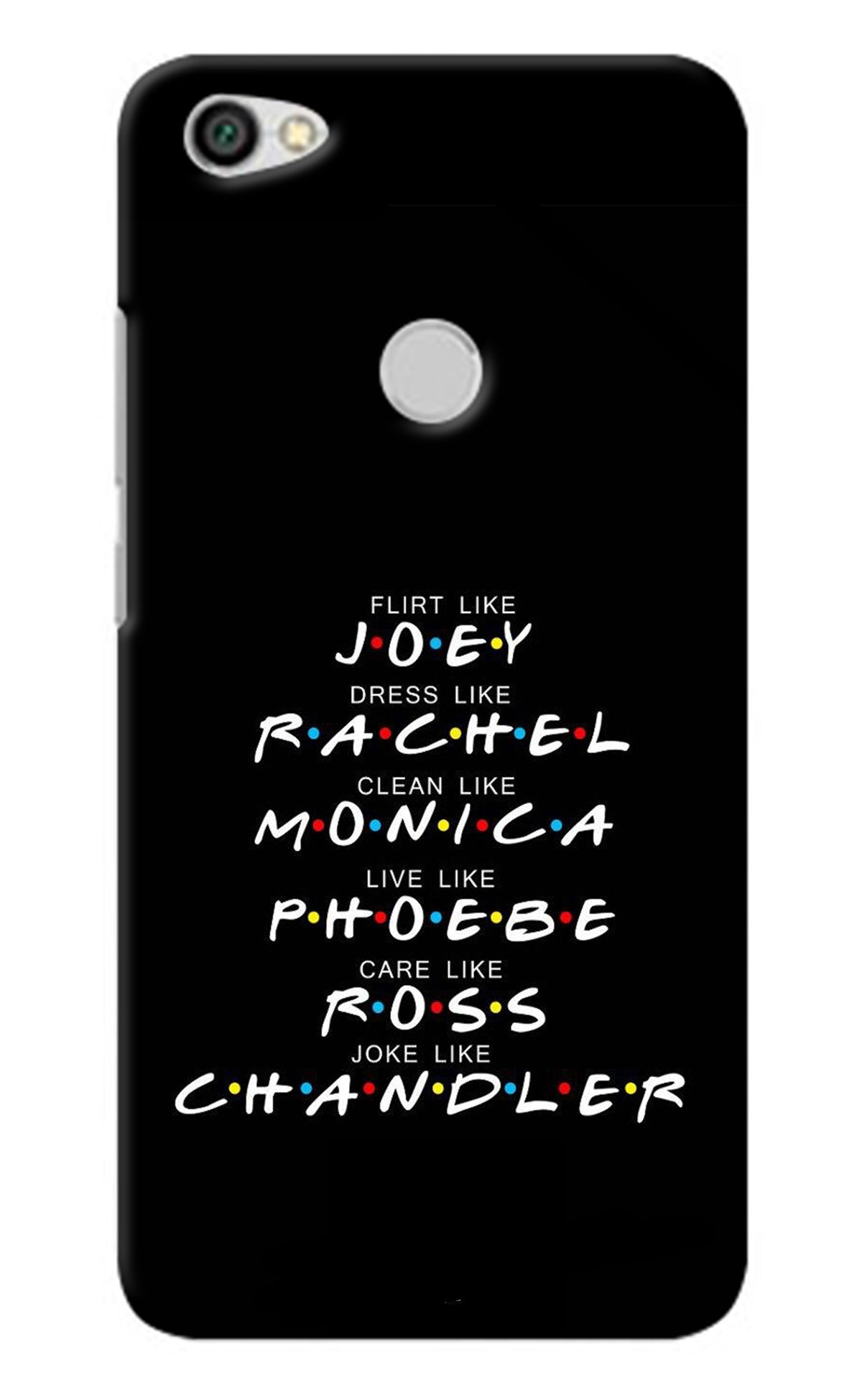 FRIENDS Character Redmi Y1 Back Cover