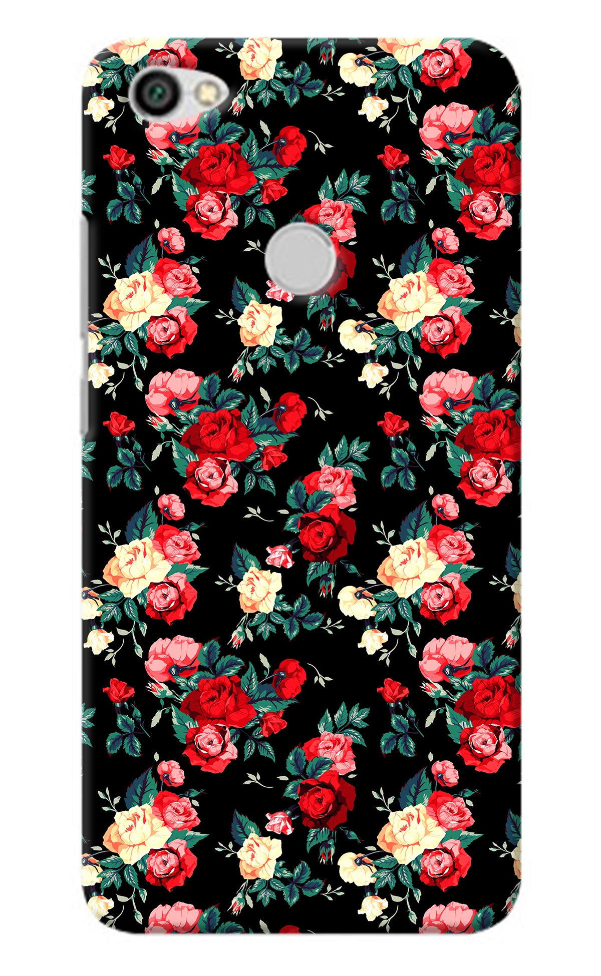 Rose Pattern Redmi Y1 Back Cover