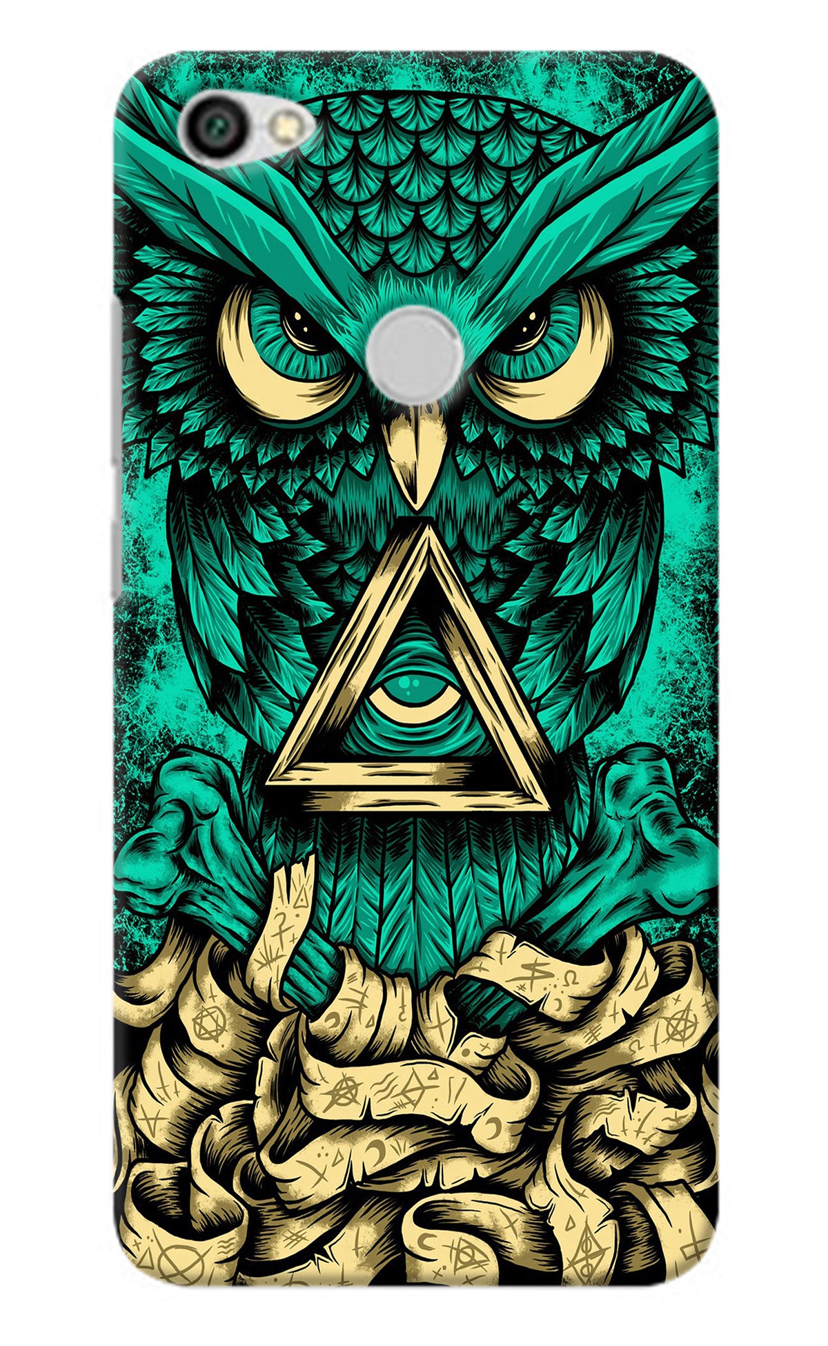 Green Owl Redmi Y1 Back Cover