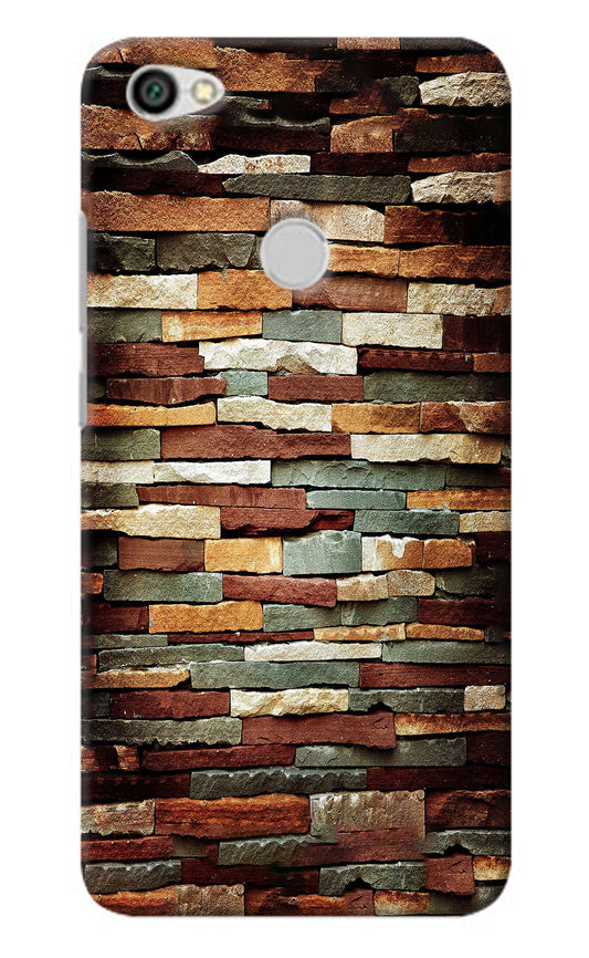 Bricks Pattern Redmi Y1 Back Cover
