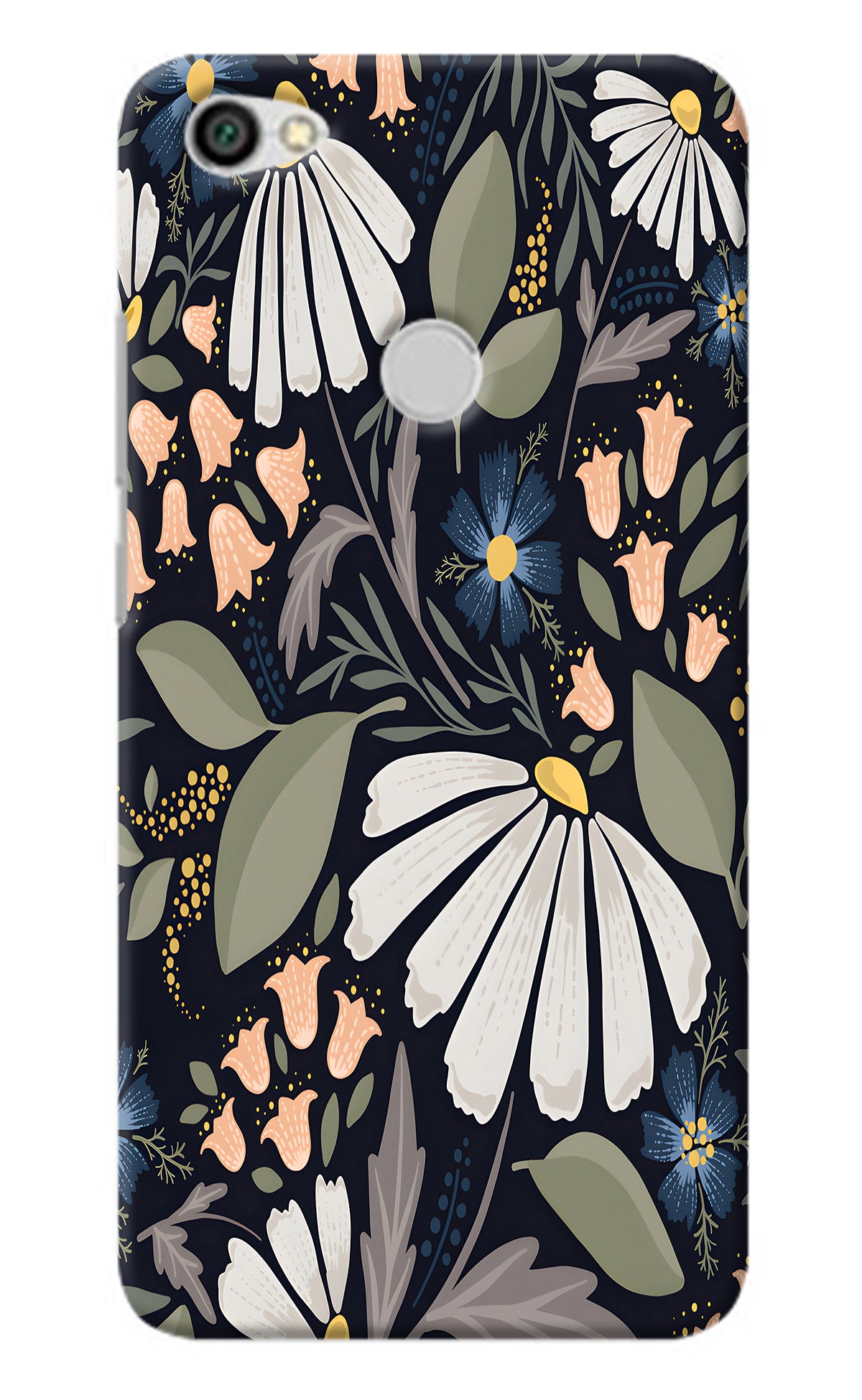 Flowers Art Redmi Y1 Back Cover