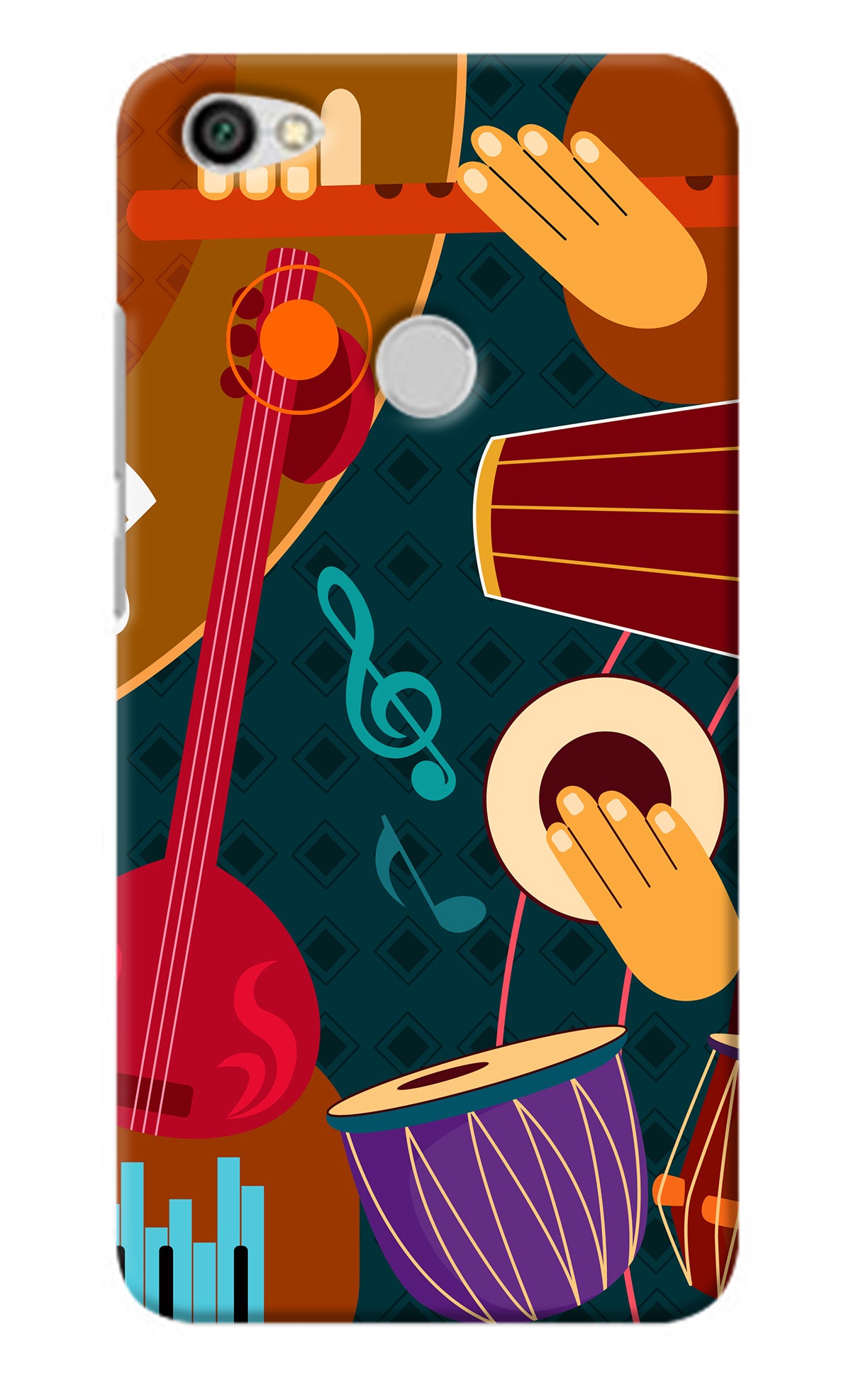 Music Instrument Redmi Y1 Back Cover