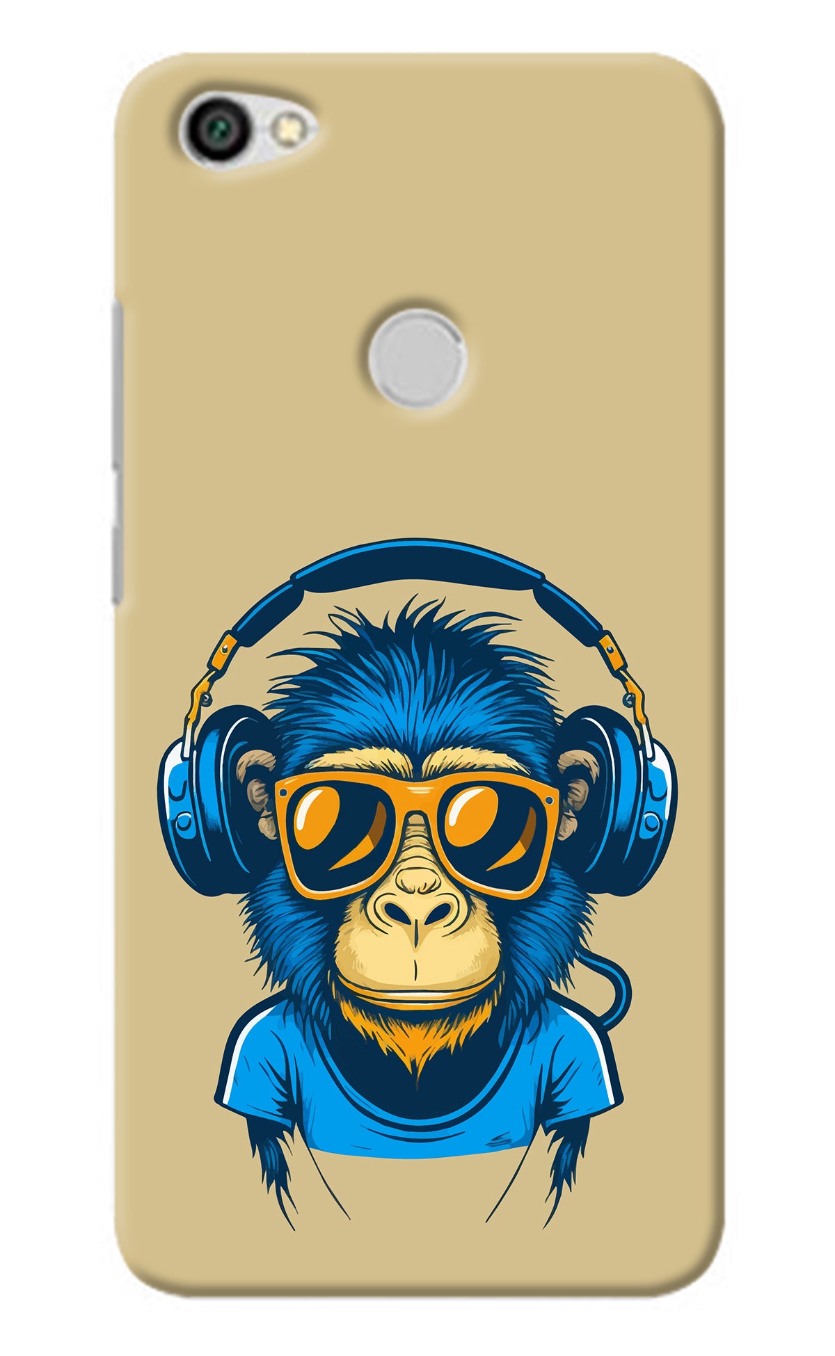 Monkey Headphone Redmi Y1 Back Cover