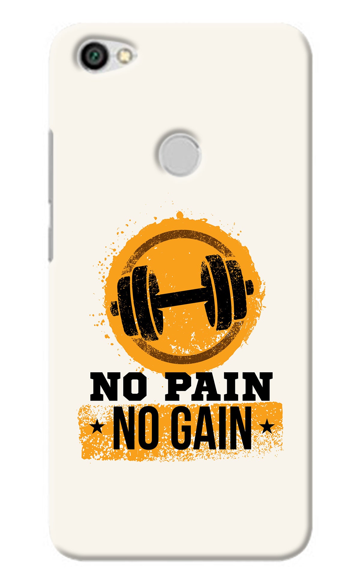 No Pain No Gain Redmi Y1 Back Cover