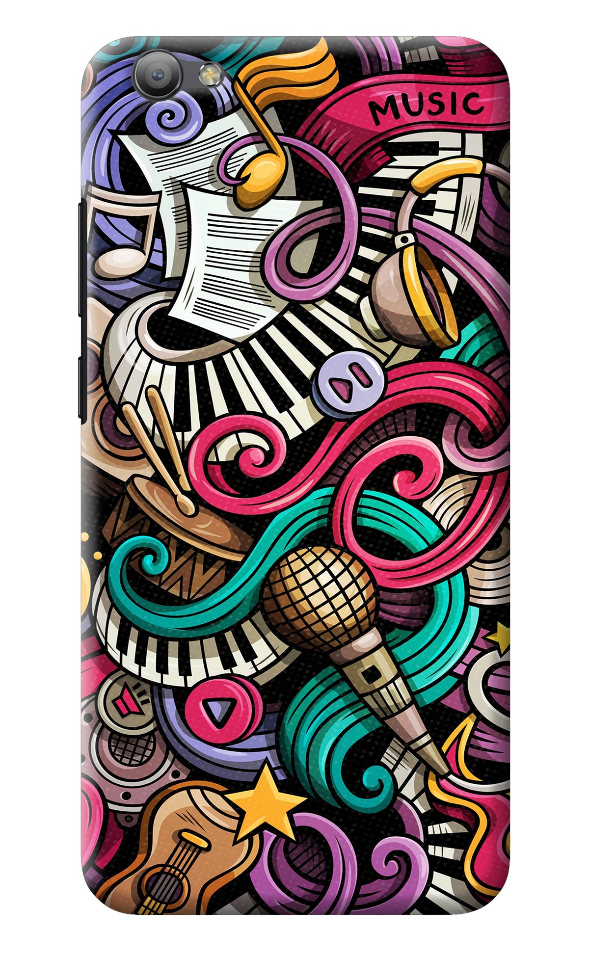 Music Abstract Vivo V5/V5s Back Cover