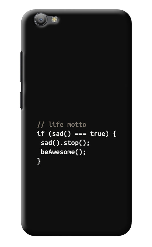 Life Motto Code Vivo V5/V5s Back Cover