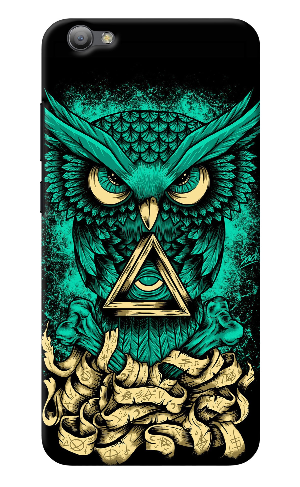 Green Owl Vivo V5/V5s Back Cover