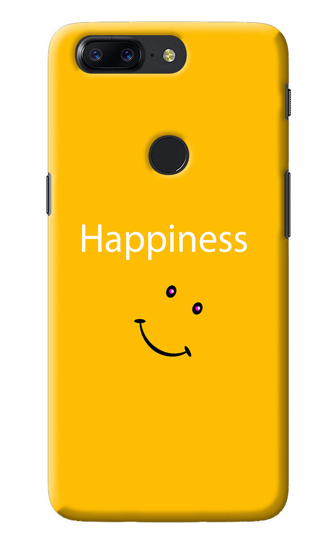 Happiness With Smiley Oneplus 5T Back Cover