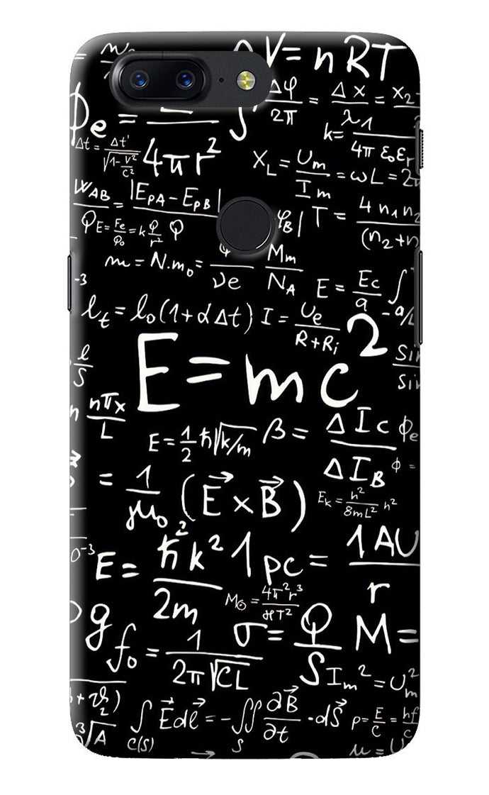 Physics Albert Einstein Formula Oneplus 5T Back Cover