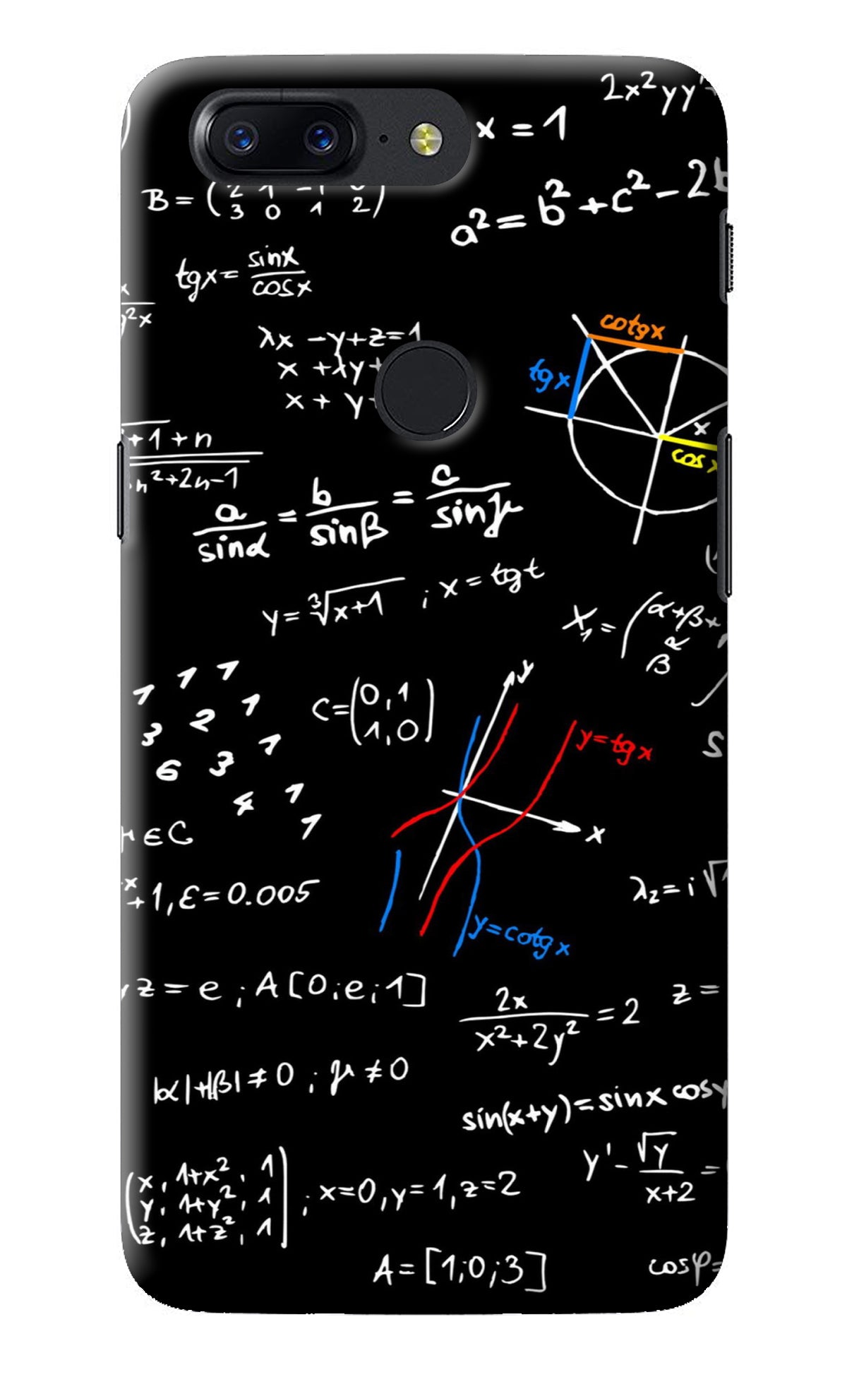 Mathematics Formula Oneplus 5T Back Cover