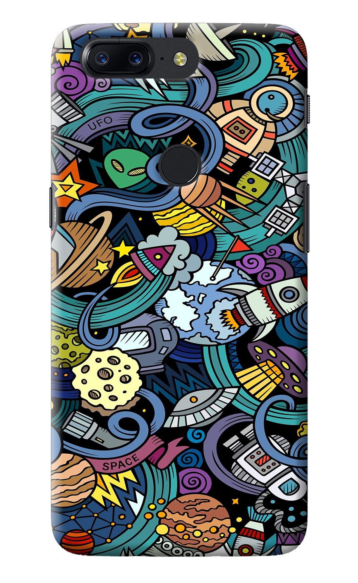 Space Abstract Oneplus 5T Back Cover