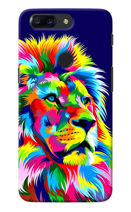 Vector Art Lion Oneplus 5T Back Cover