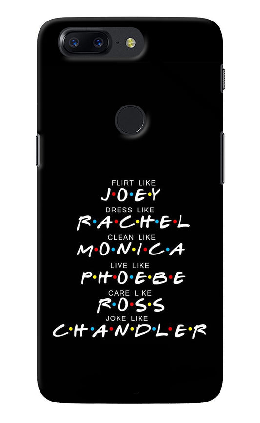 FRIENDS Character Oneplus 5T Back Cover