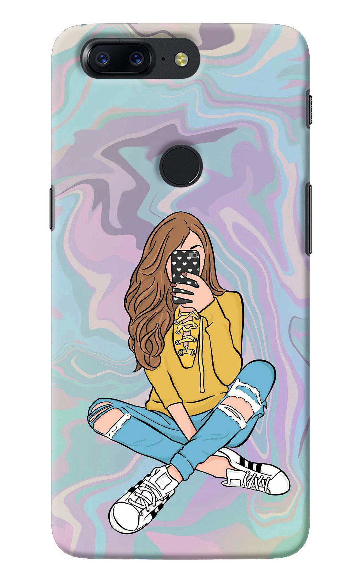 Selfie Girl Oneplus 5T Back Cover